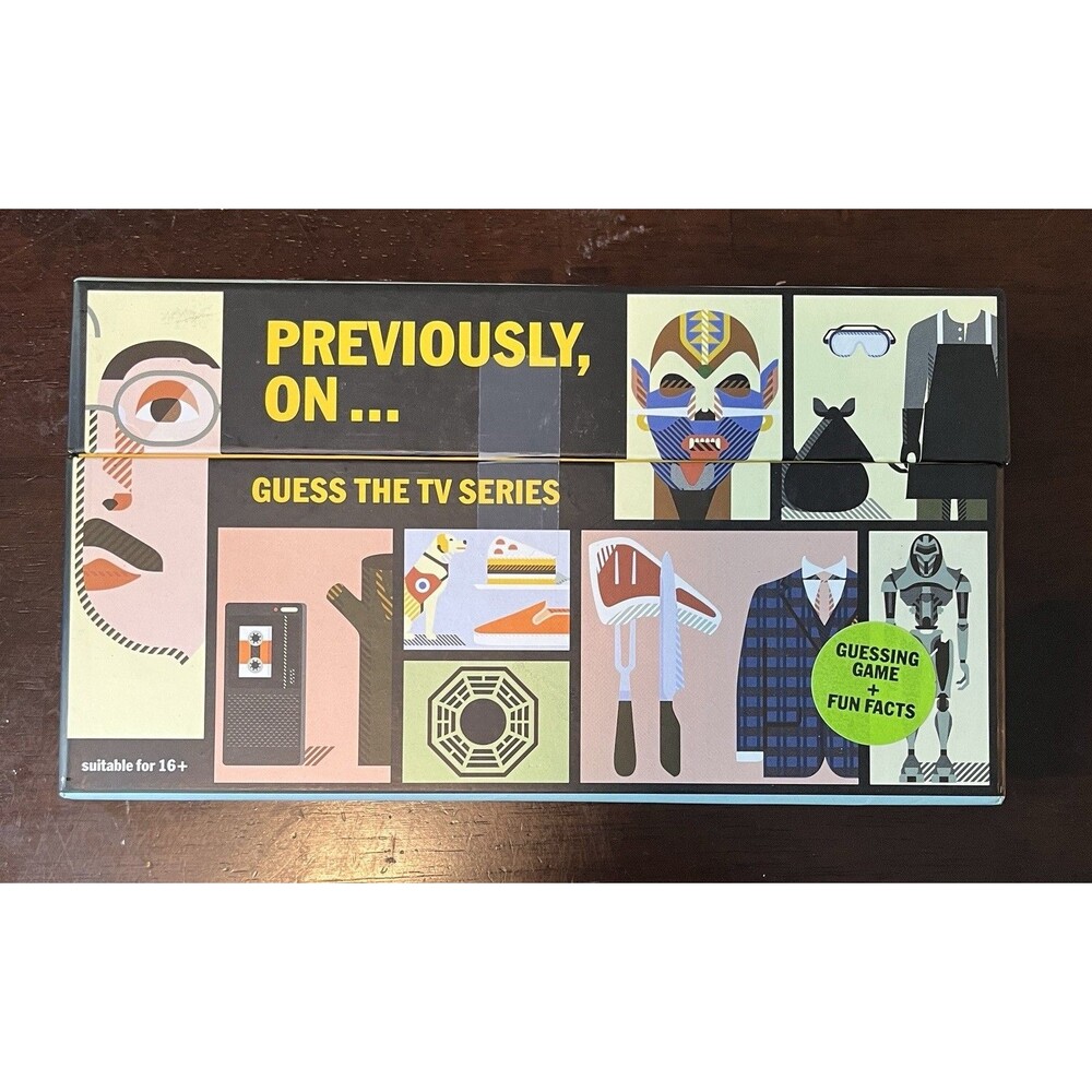 Previously, On...Guess the TV Series Card Game, Cards Still Sealed Unplayed 2016